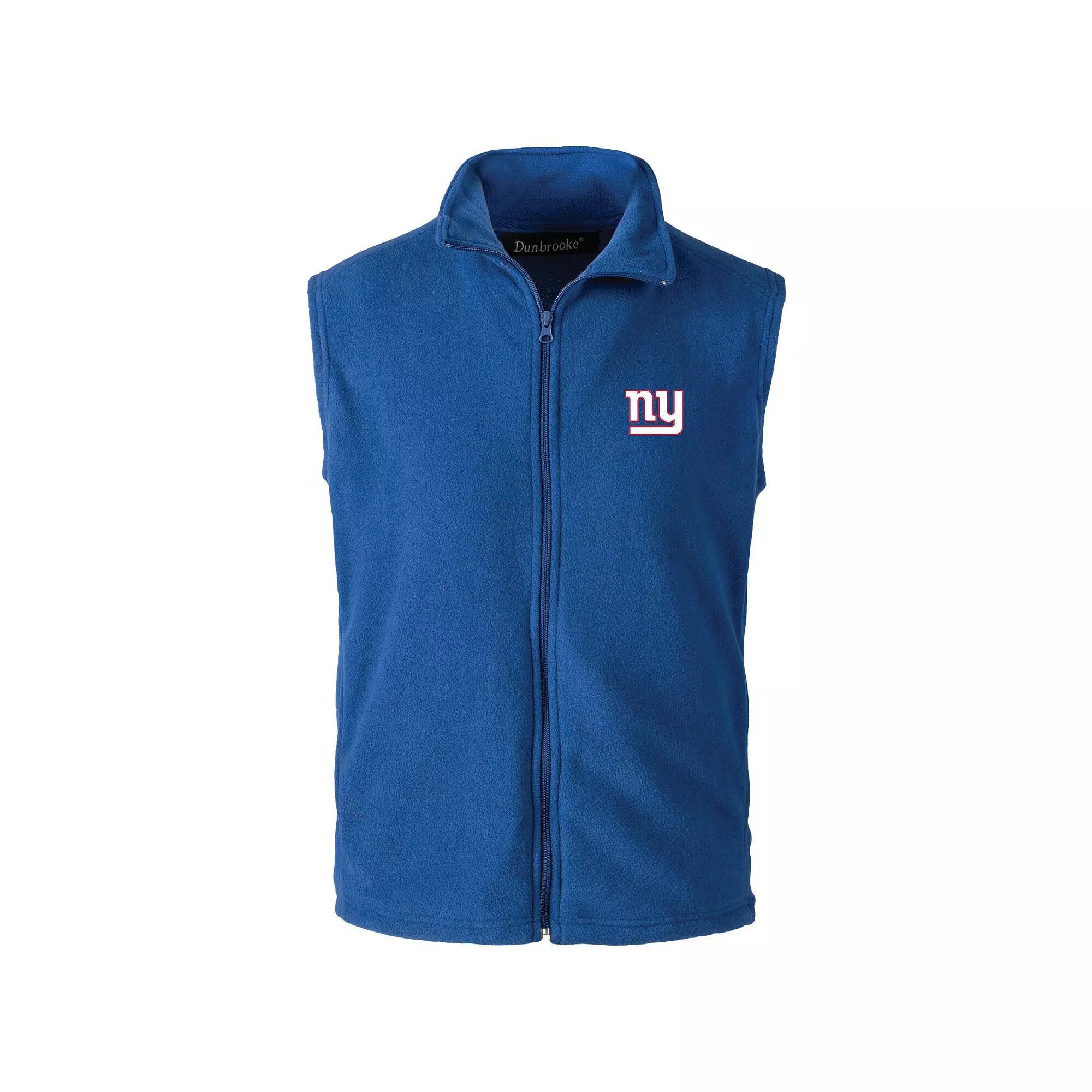 Men's Royal New York Giants Houston Fleece Full-Zip Vest,  Product Image