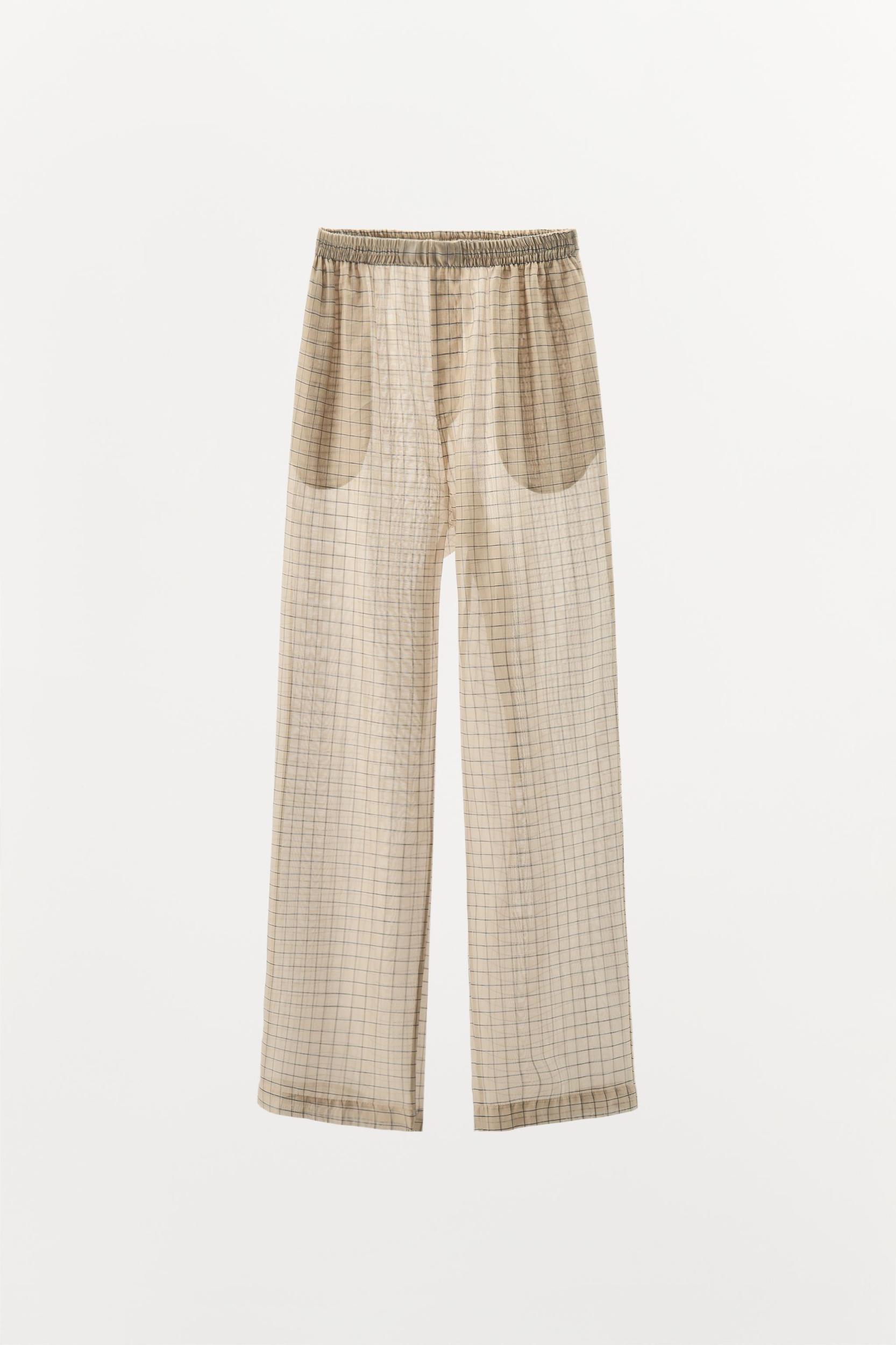 PLAID PAJAMA PANTS Product Image