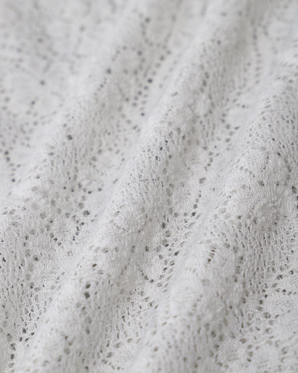 White Textured Off The Shoulder Tee Product Image