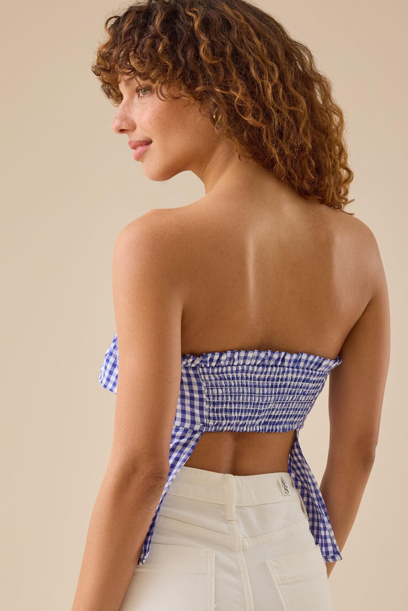 Dixie Gingham Tube Top Product Image