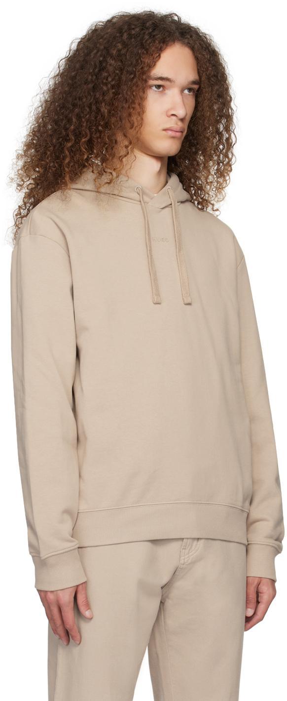 HUGO BOSS Beige Printed Hoodie In Medium Beige 267 Product Image