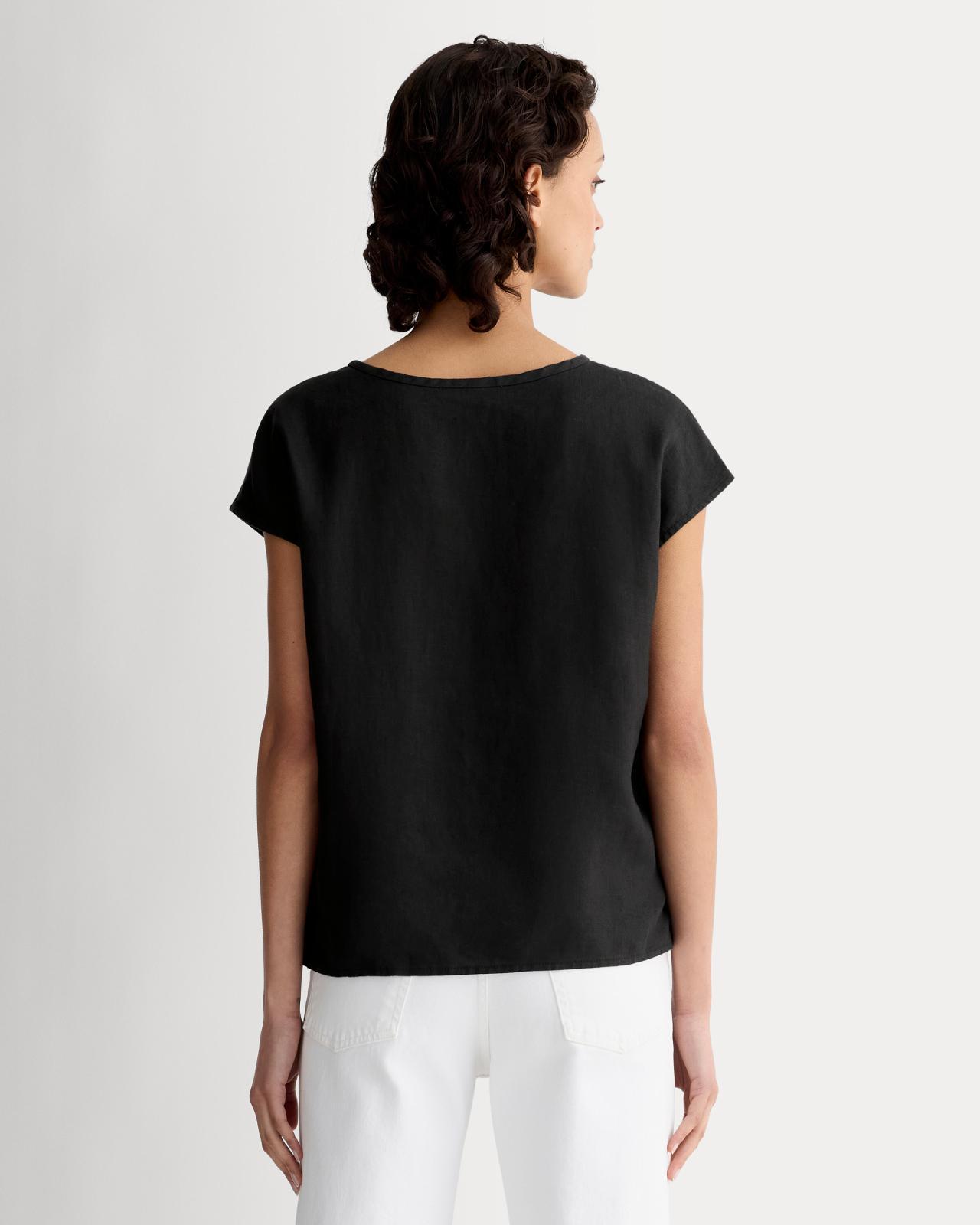 The Muscle Top in Linen Product Image