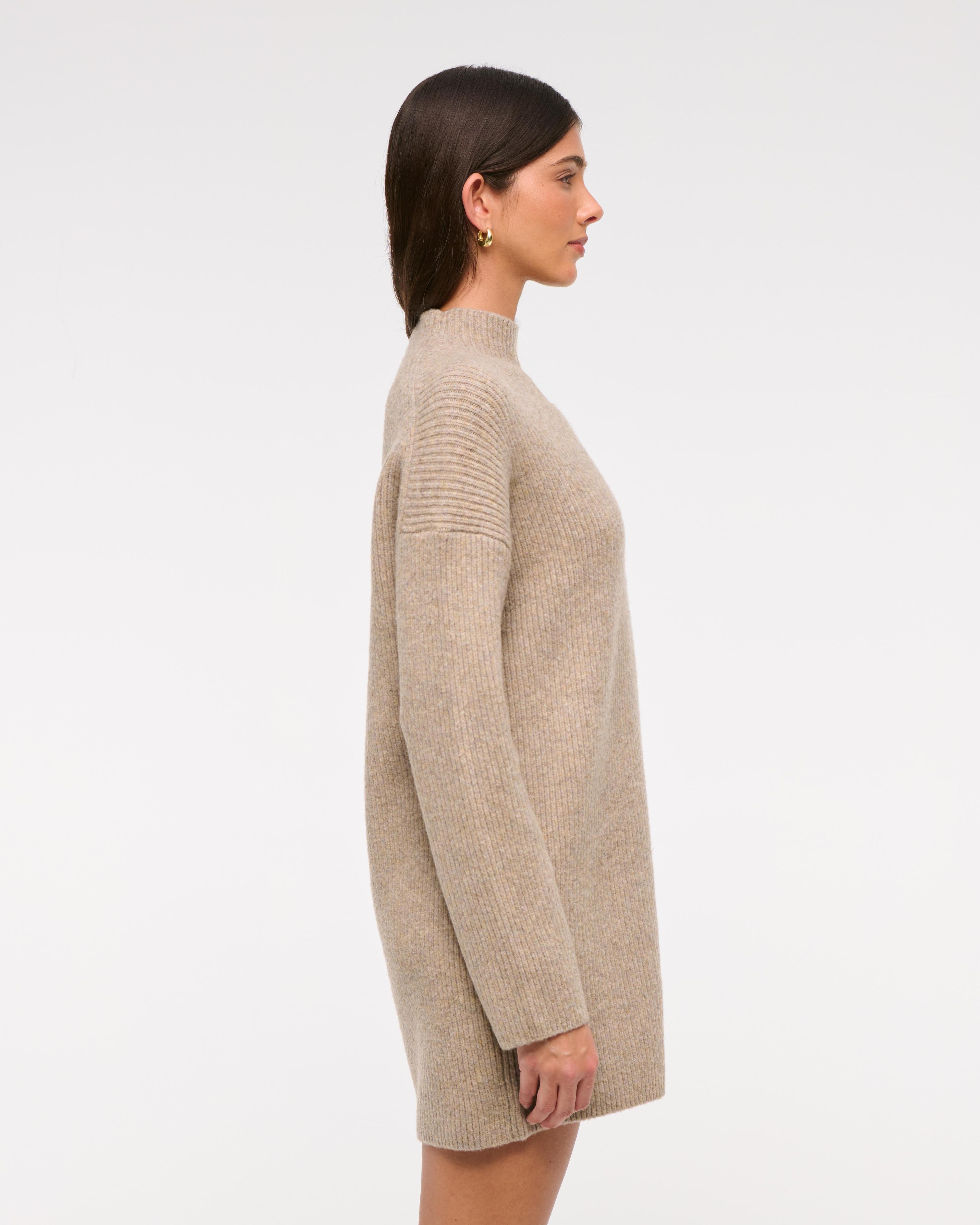 Easy Mockneck Mini Sweater Dress Product Image