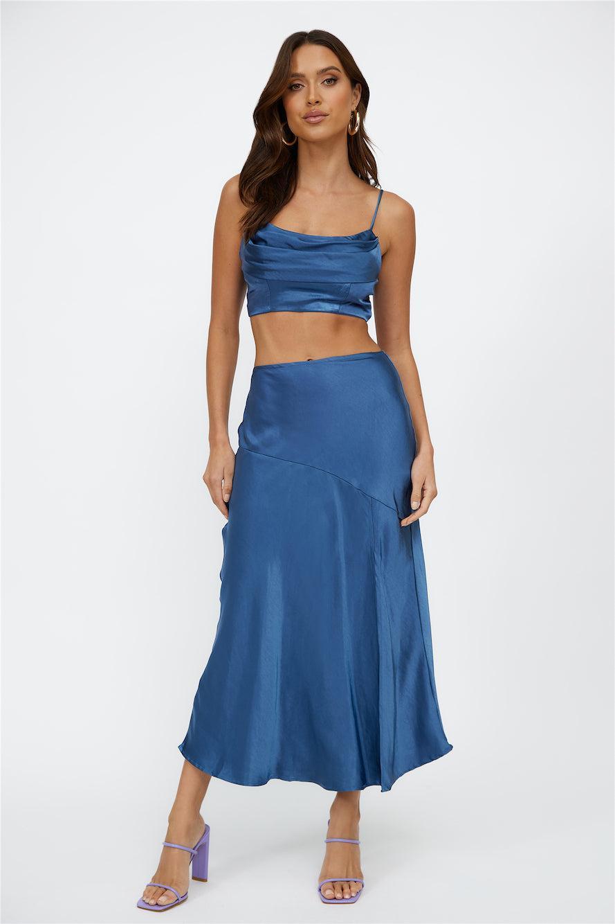 Best Dressed Crop Top Navy Product Image