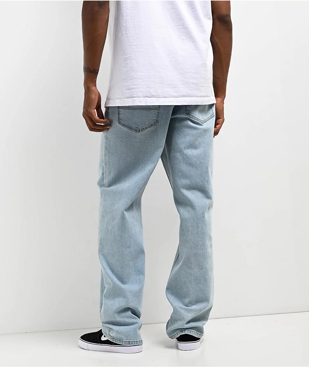 Freeworld Light Blue Denim Relaxed Fit Jeans Product Image