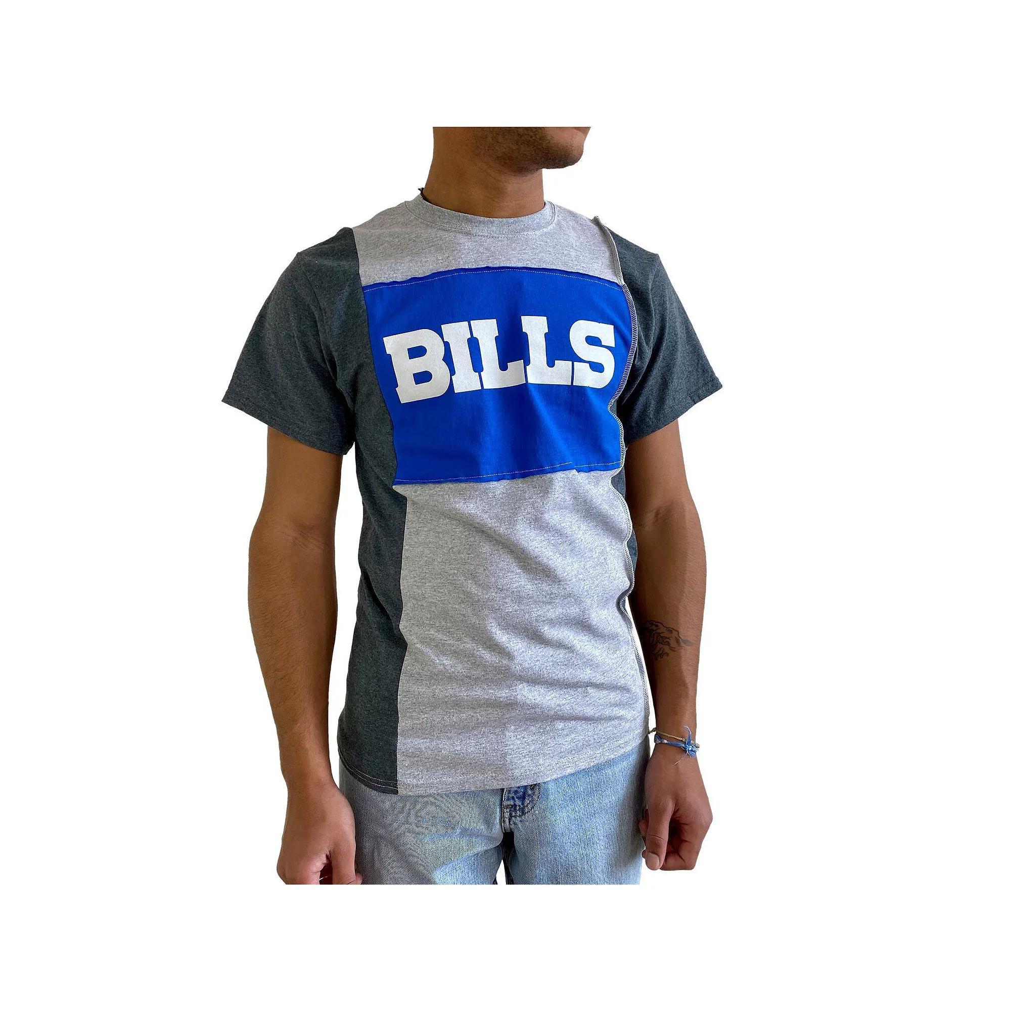 Men's Refried Apparel Heathered Gray Buffalo Bills Split T-Shirt, Size: Medium, Grey Product Image