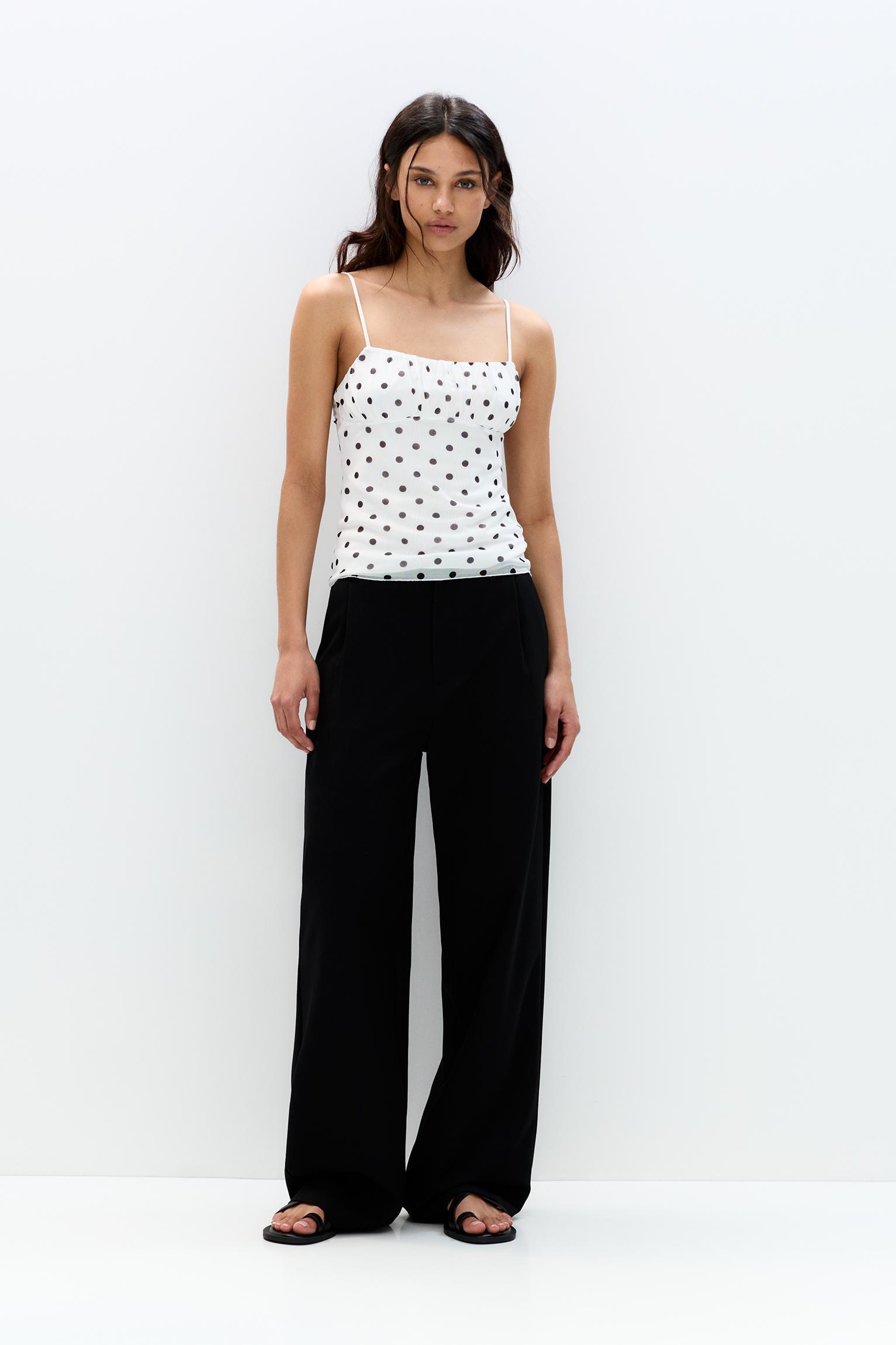 Strappy polka dot top Product Image