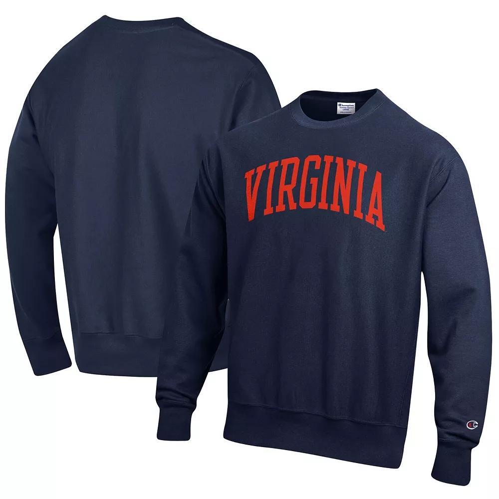 Mens Champion Virginia Cavaliers Arch Reverse Weave Pullover Sweatshirt Blue Product Image