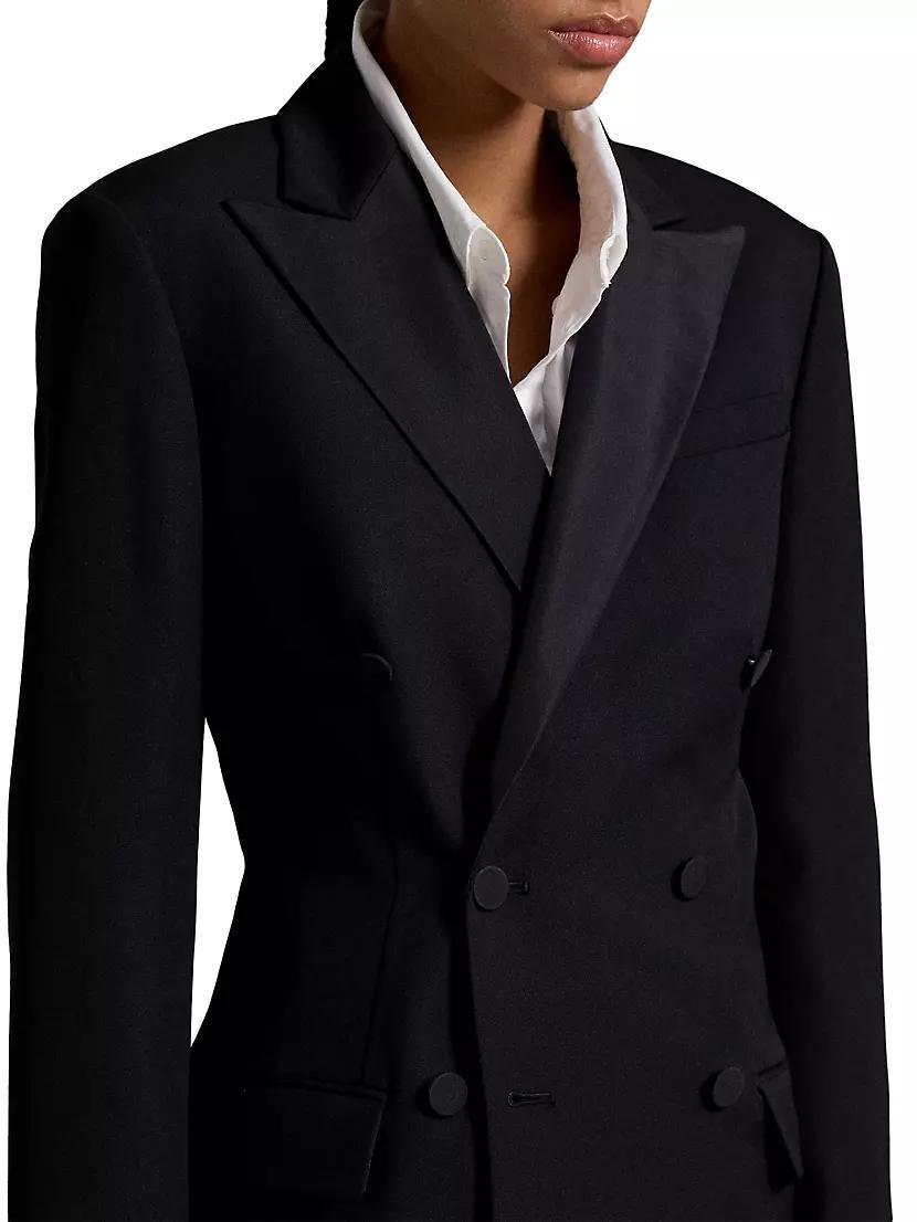 Womens Wool Double-Breasted Blazer Product Image