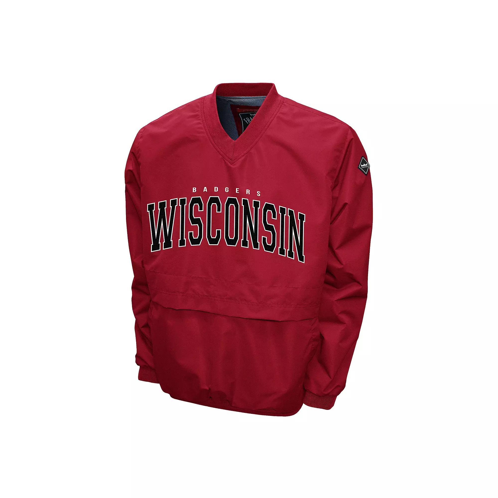 Men's Wisconsin Badgers Members Windshell Pullover,  Product Image