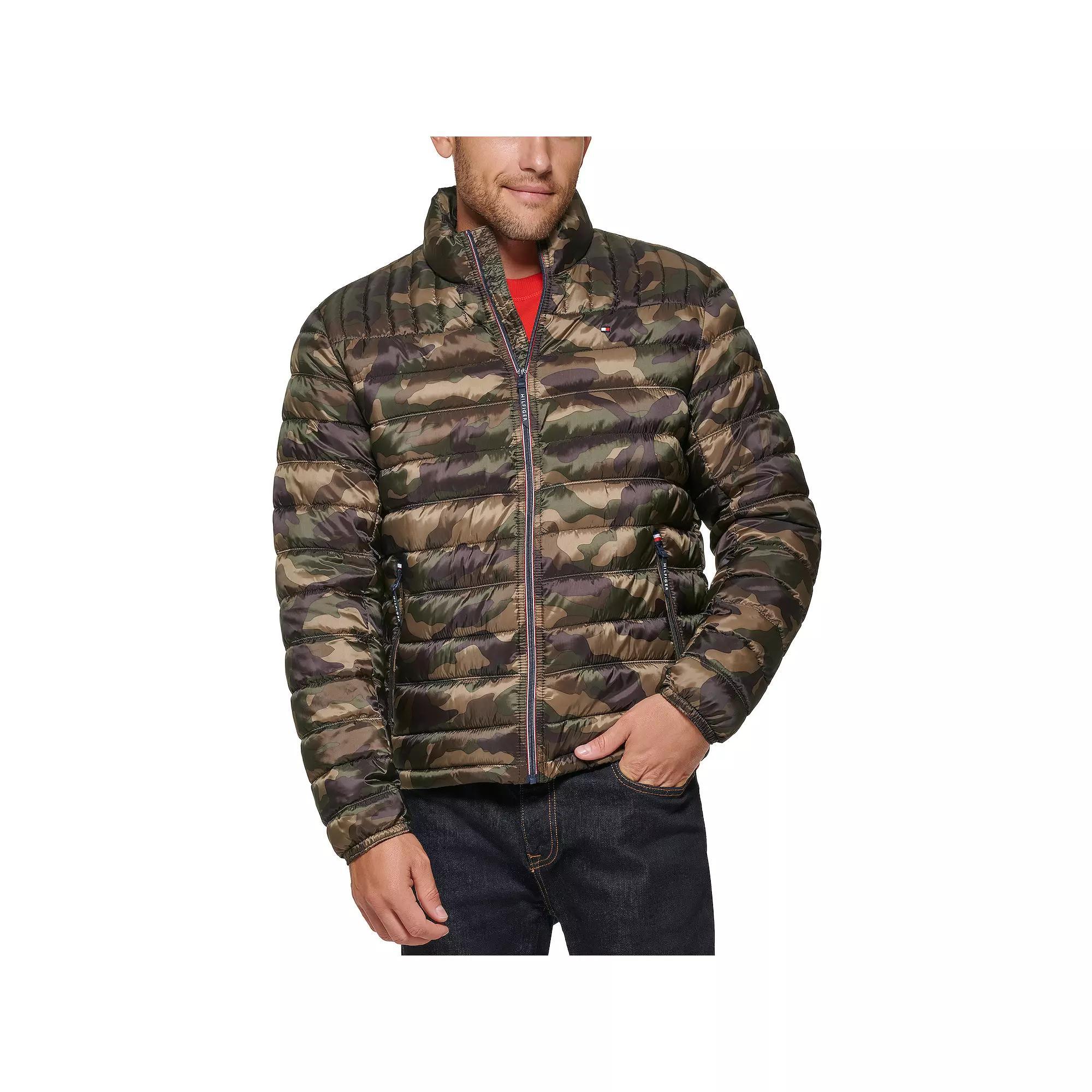 Men's Tommy Hilfiger Packable Puffer Jacket, Size: Small, Camouflage Product Image