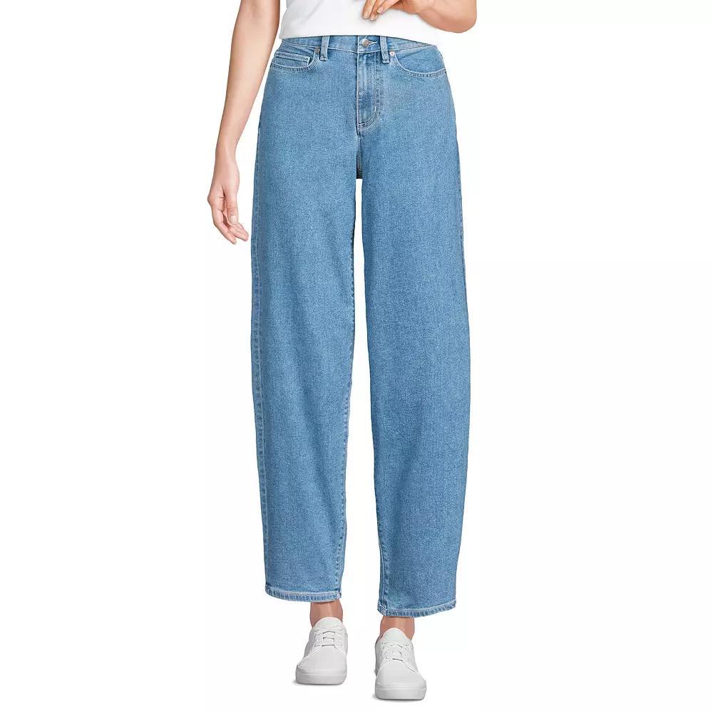 Women's Lands' End Denim Barrel Leg Ankle Jeans,  Product Image