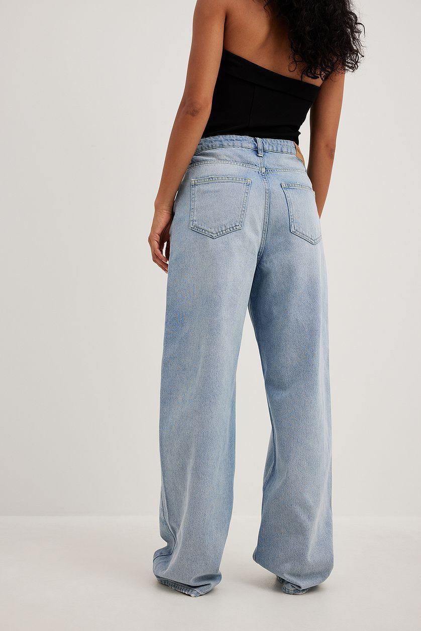 Loose Low Waist Long Jeans Product Image
