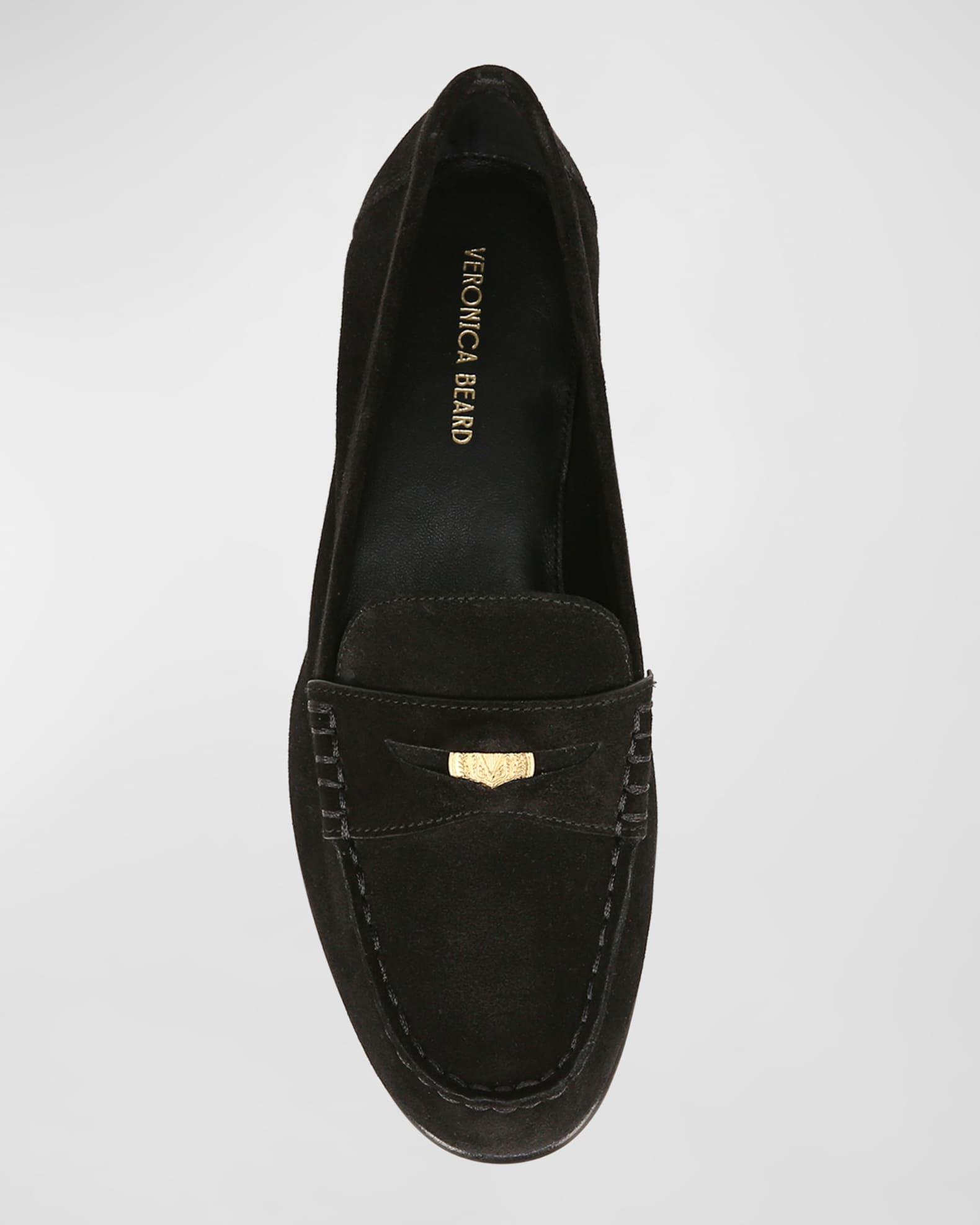 Suede Coin Penny Loafers Product Image