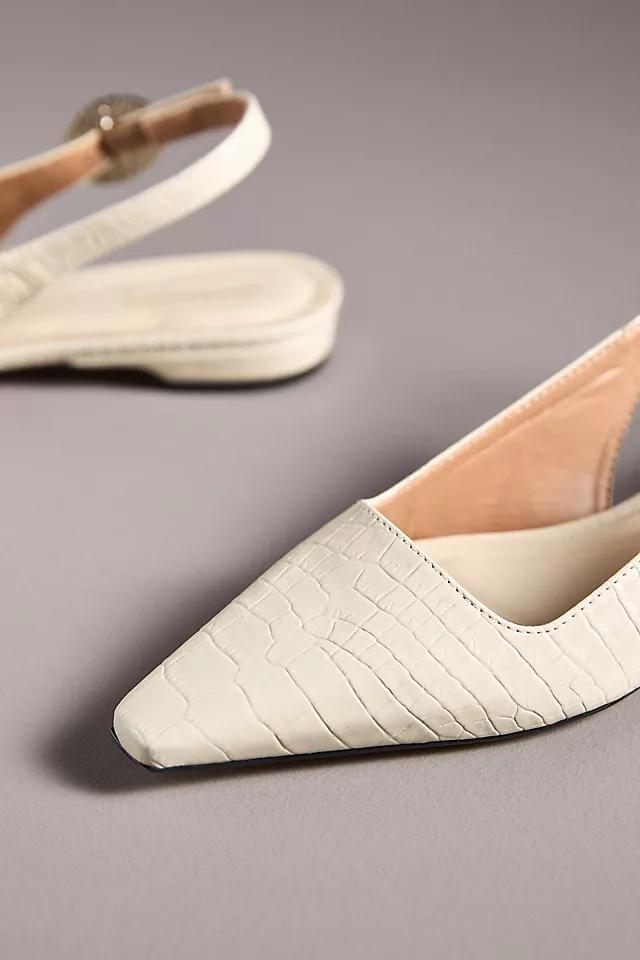 By Anthropologie Snip-Toe Slingback Flats Product Image