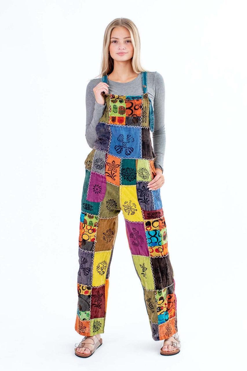 Patchwork Overalls Product Image