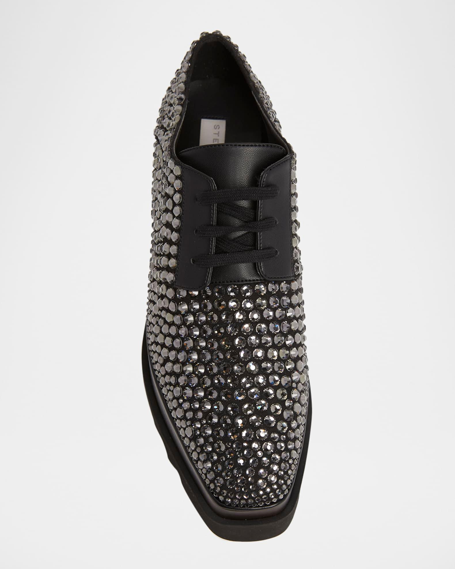 Elyse Crystal Alter Suede Platform Sneaker Loafers Product Image