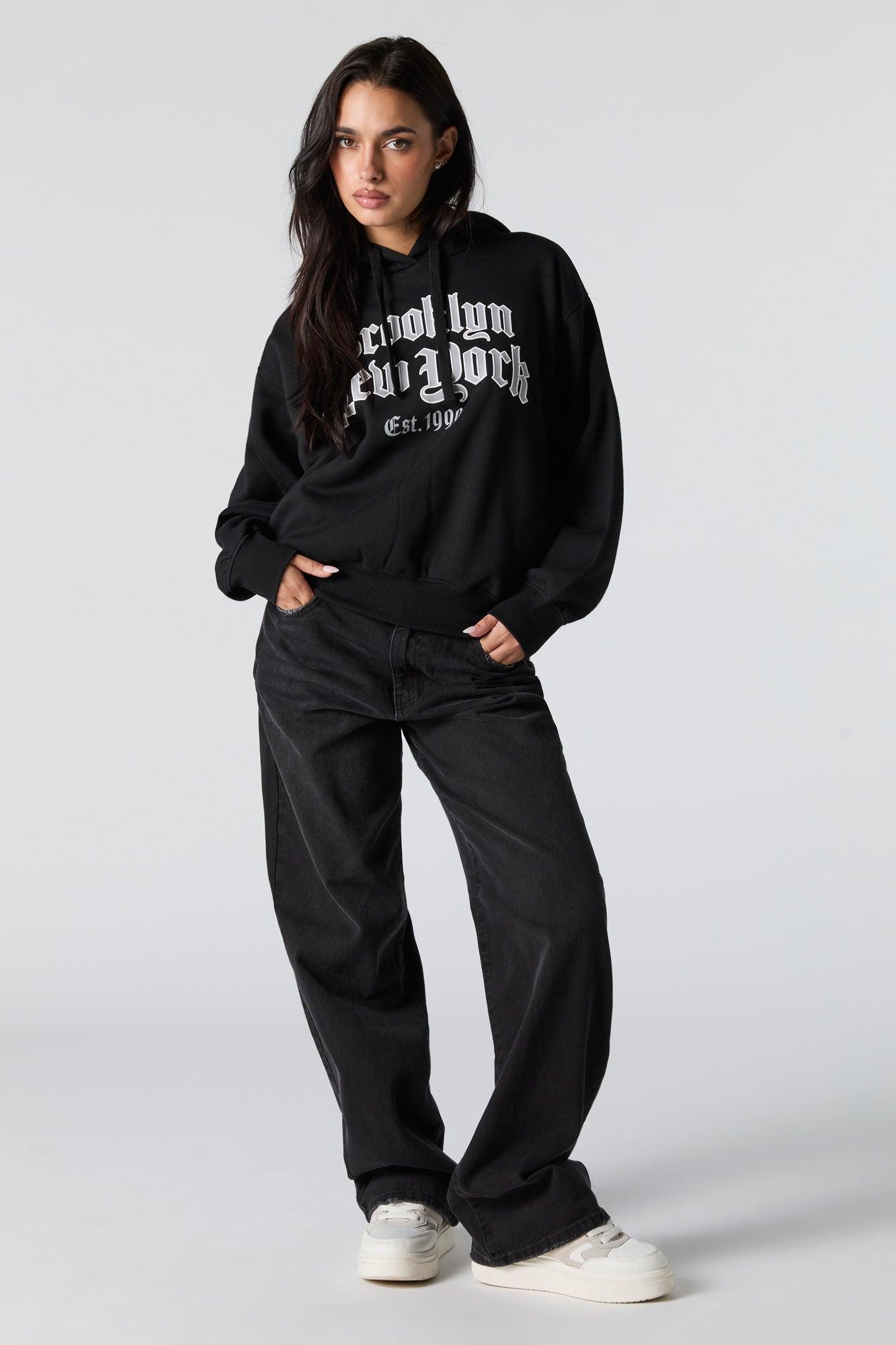 Graphic Fleece Hoodie Female Product Image