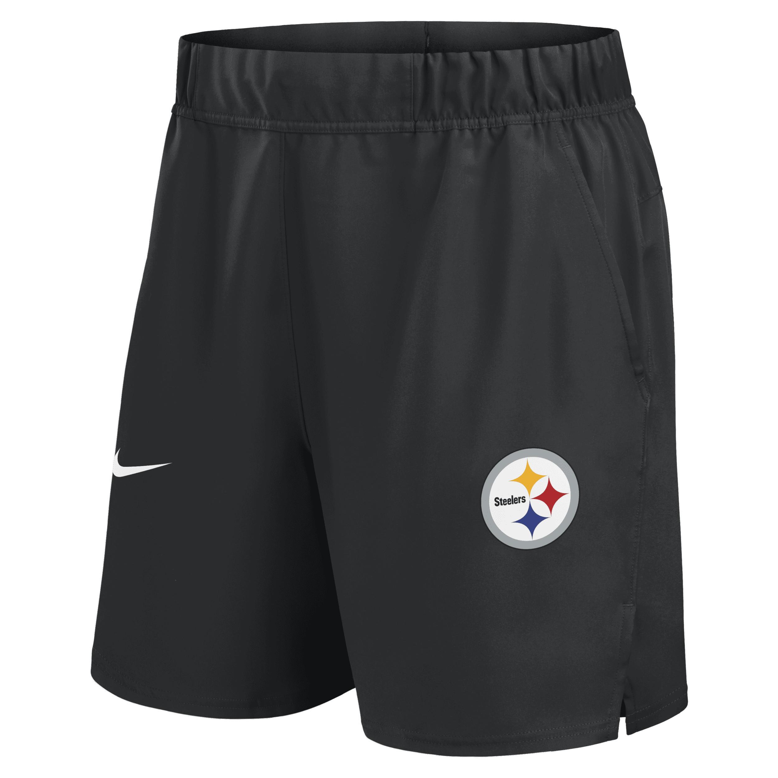 Men's Nike Black Pittsburgh Steelers Blitz Victory Performance Shorts, Size: Large Product Image