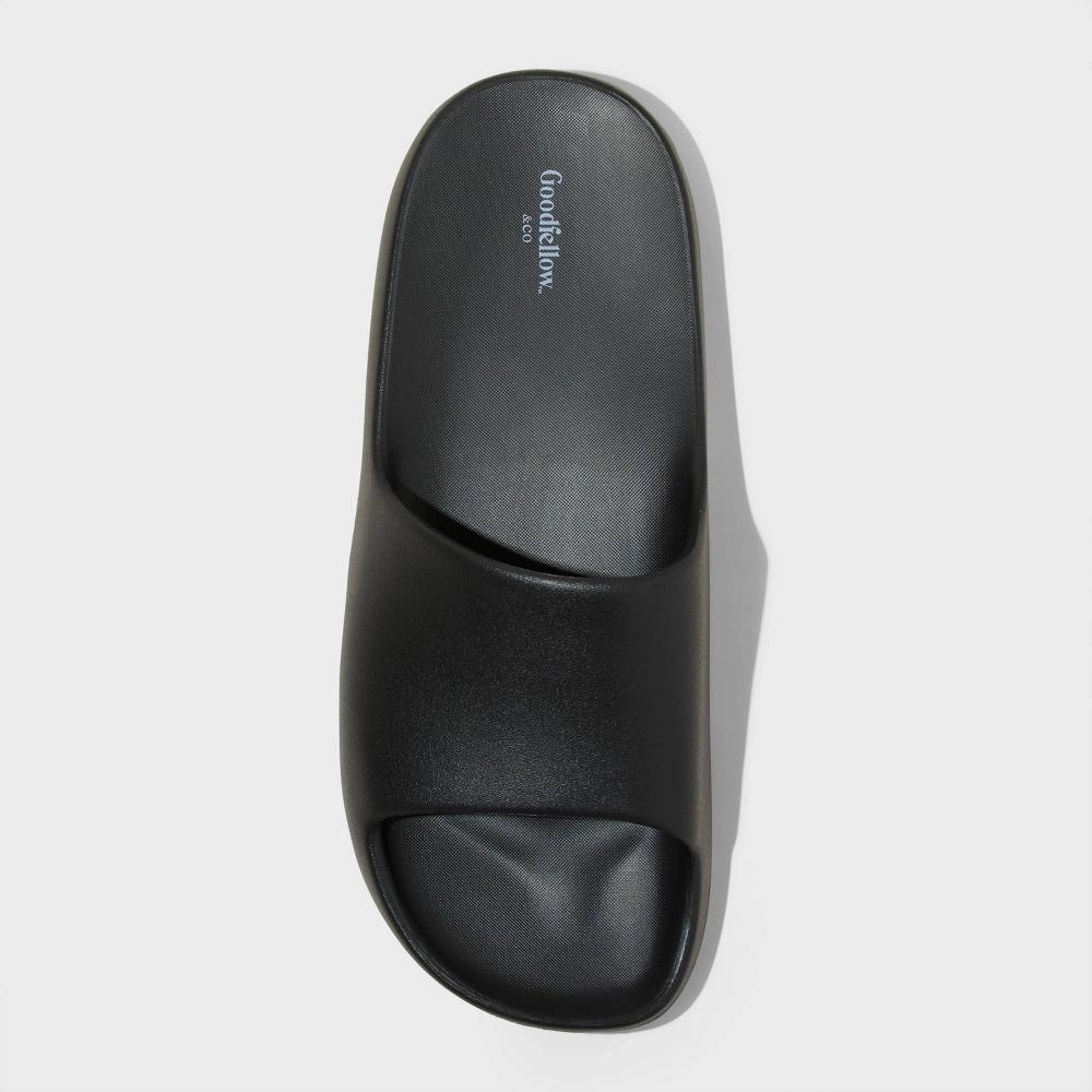 Mens Kendrix Slide Sandals - Goodfellow & Co Black 10 Product Image