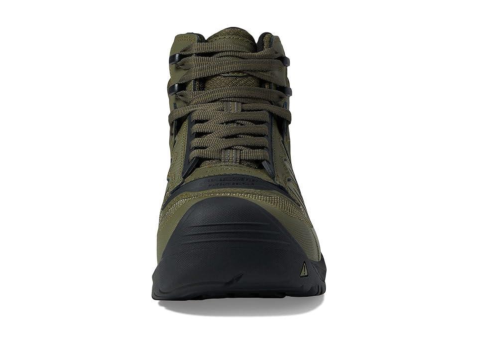 KEEN Utility Reno KBF Mid Waterproof (Comp Toe) (Dark Olive/Black) Men's Shoes Product Image