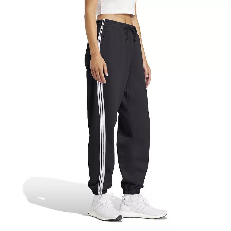 Women's adidas Essentials 3-Stripes French Terry Cuffed Sportswear Pants,  Product Image