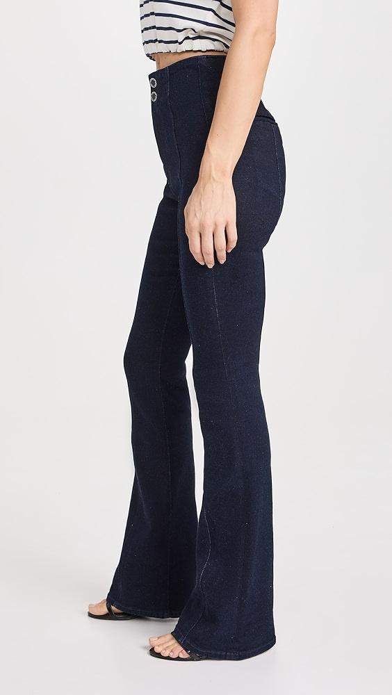 Veronica Beard Jean Beverly High Rise Skinny Flare Jeans | Shopbop Product Image