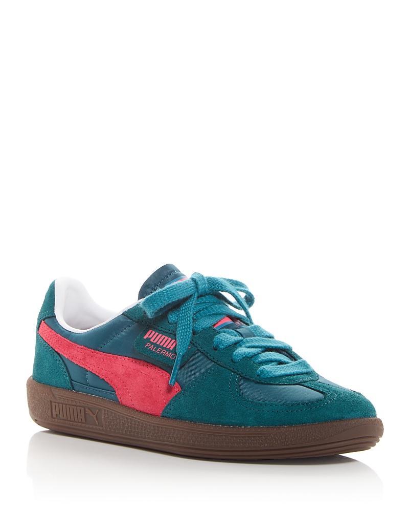 PUMA Womens Palermo Play Paris - Shoes Green/Cherry Product Image