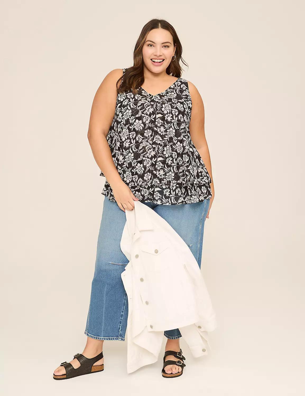 Swing Double-Layer Chiffon Tank Product Image