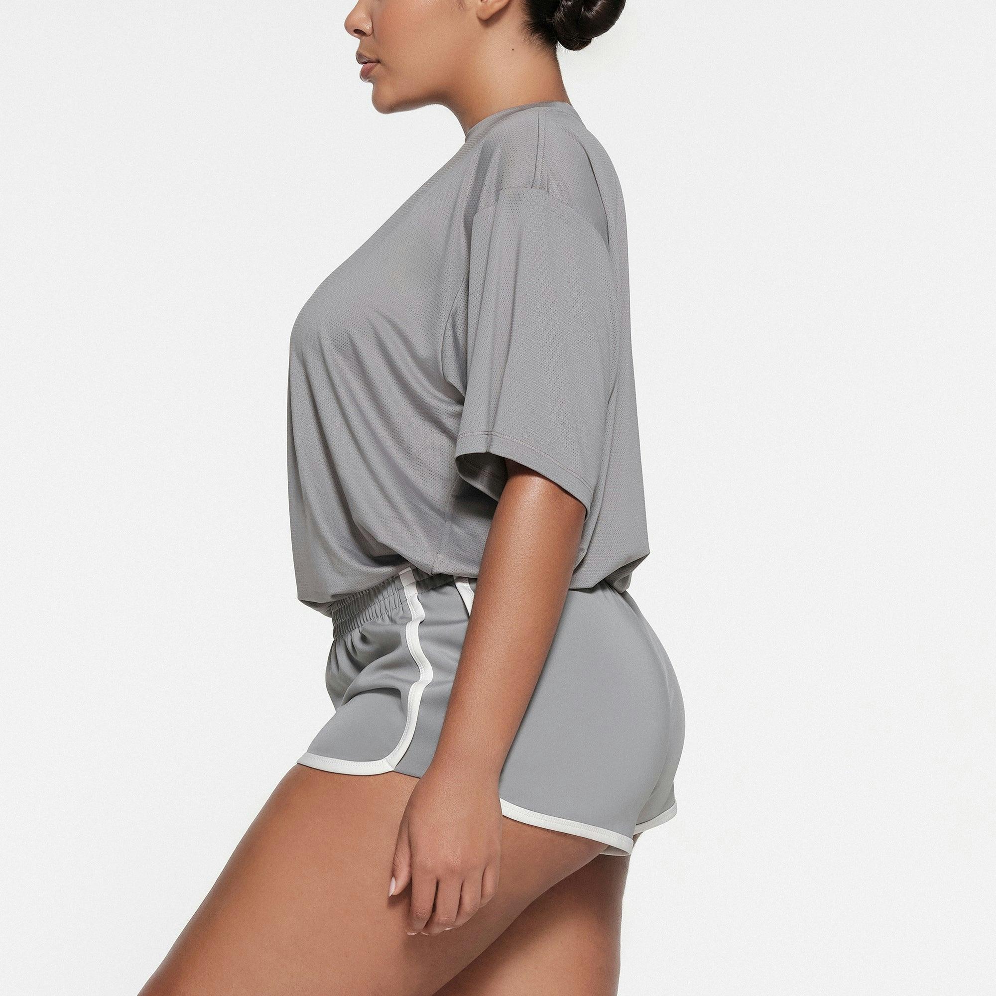 SKIMS TRACK MESH OVERSIZED T-SHIRT | PACIFIC Product Image