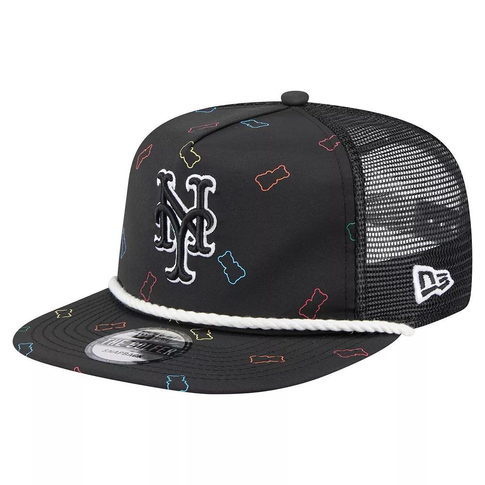 Men's New Era  Black New York Mets Gummy Golfer Trucker Adjustable Hat Product Image