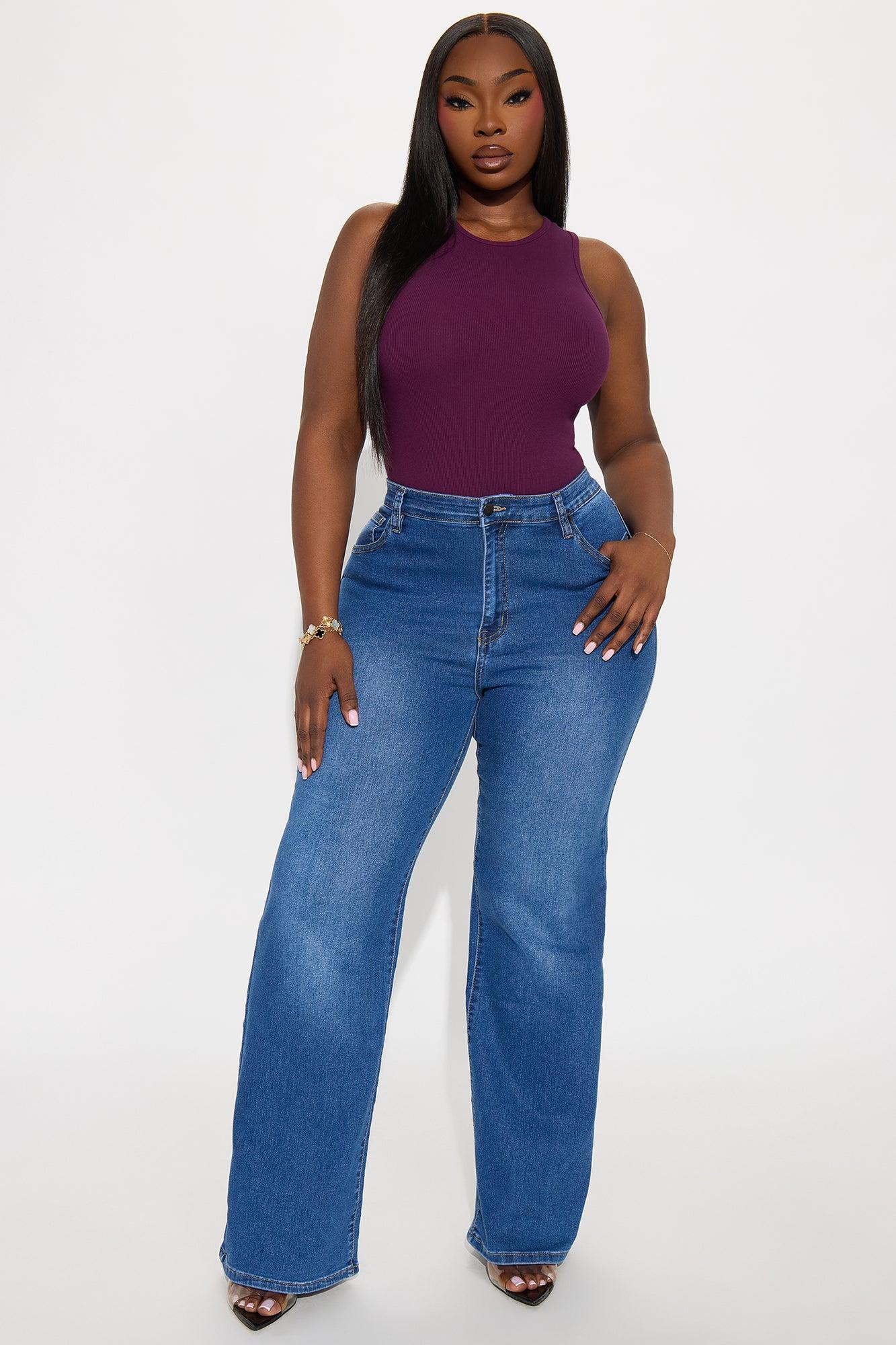 Model Attitude Racerback Bodysuit - Plum Female Product Image