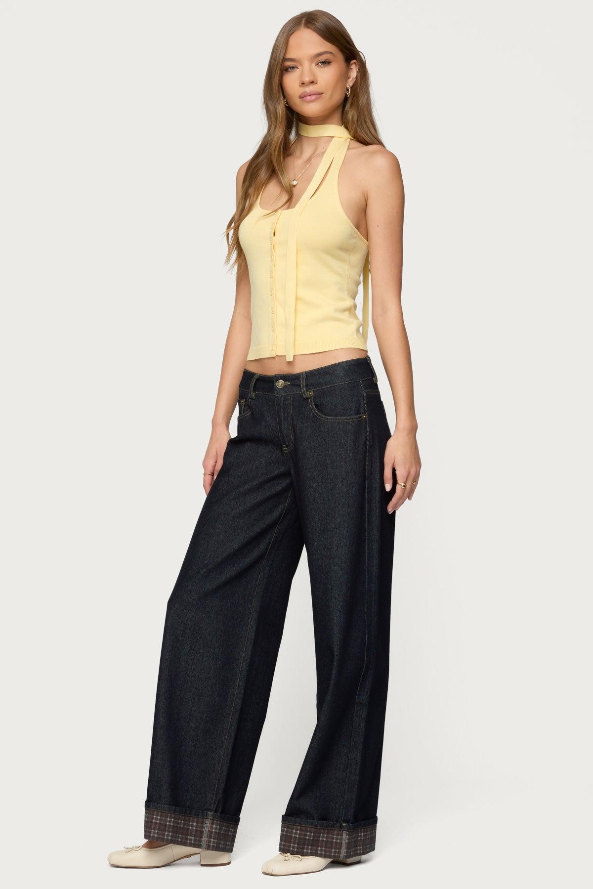 Two Piece Knit Halter Top Product Image