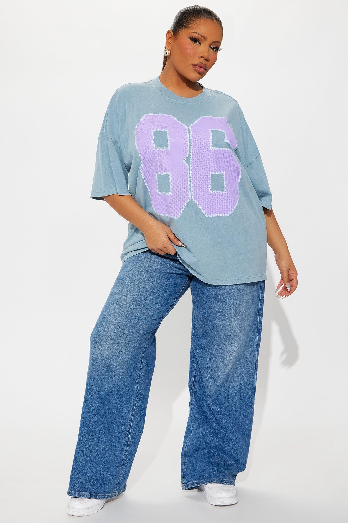 The Big 86 Washed Tee - Indigo Product Image