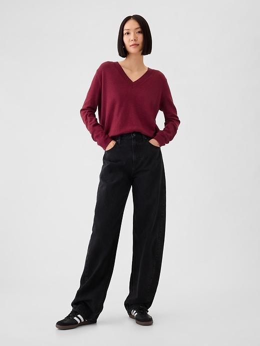 CashSoft V-Neck Sweater Product Image