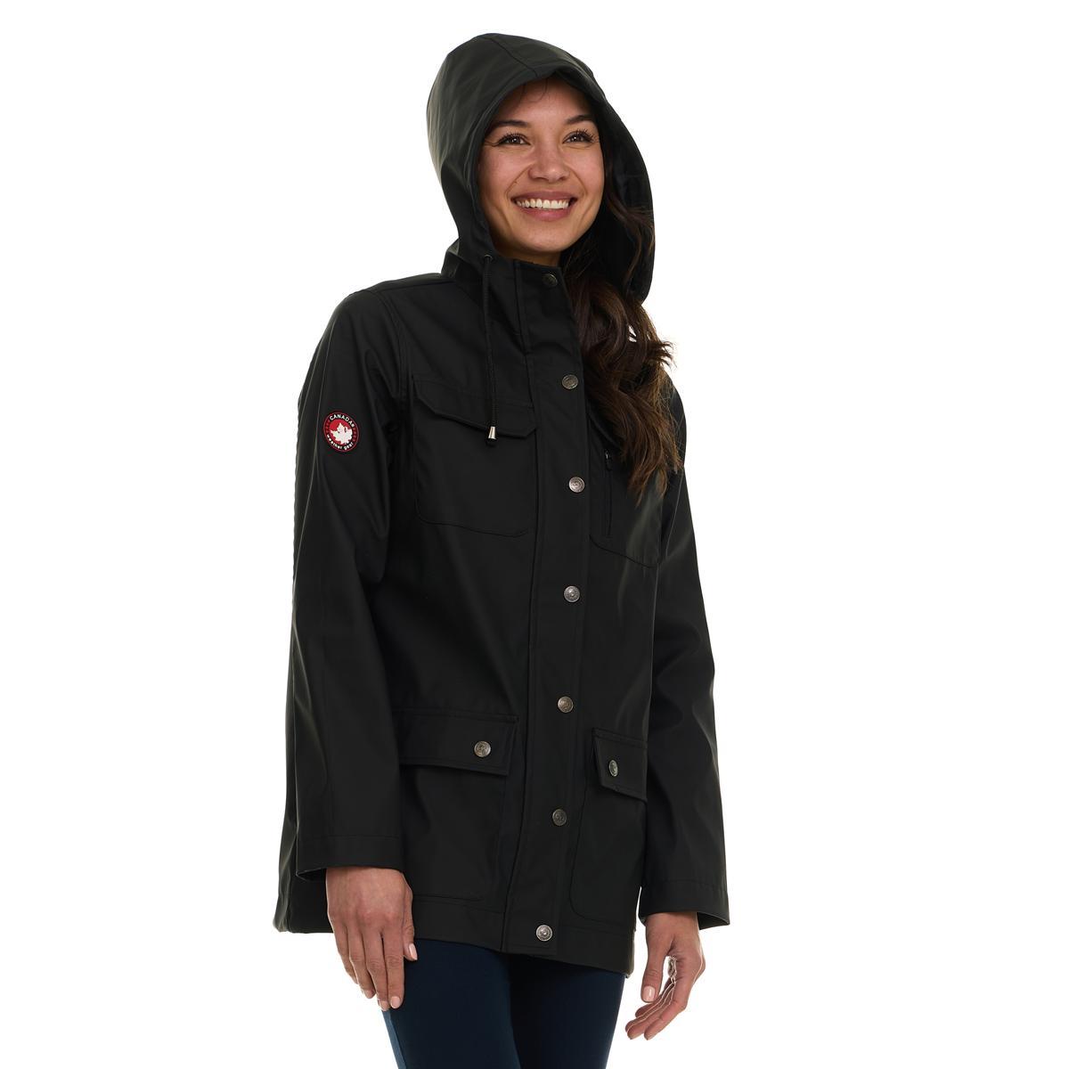 Canada Weather Gear Women's Waterproof Hooded Rain Coat Product Image