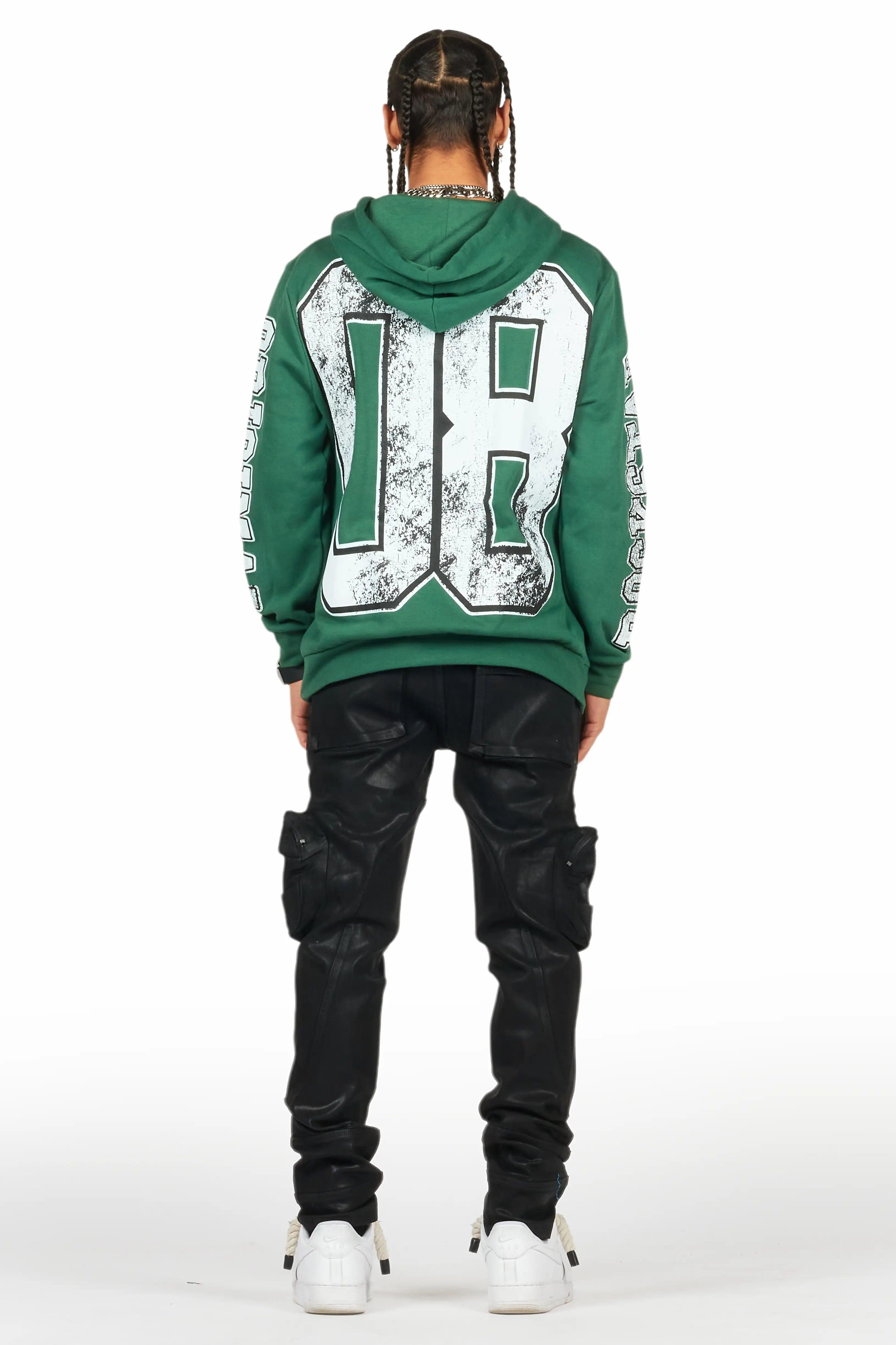 Fields Green Graphic Hoodie Male Product Image