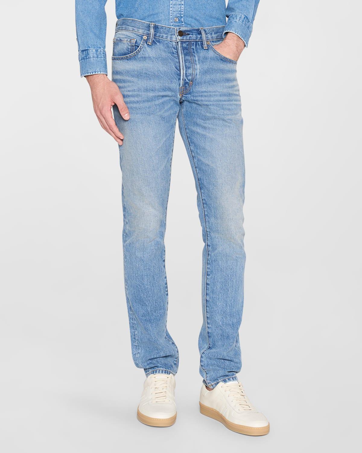 Mens Slim Fit 5-Pocket Jeans Product Image