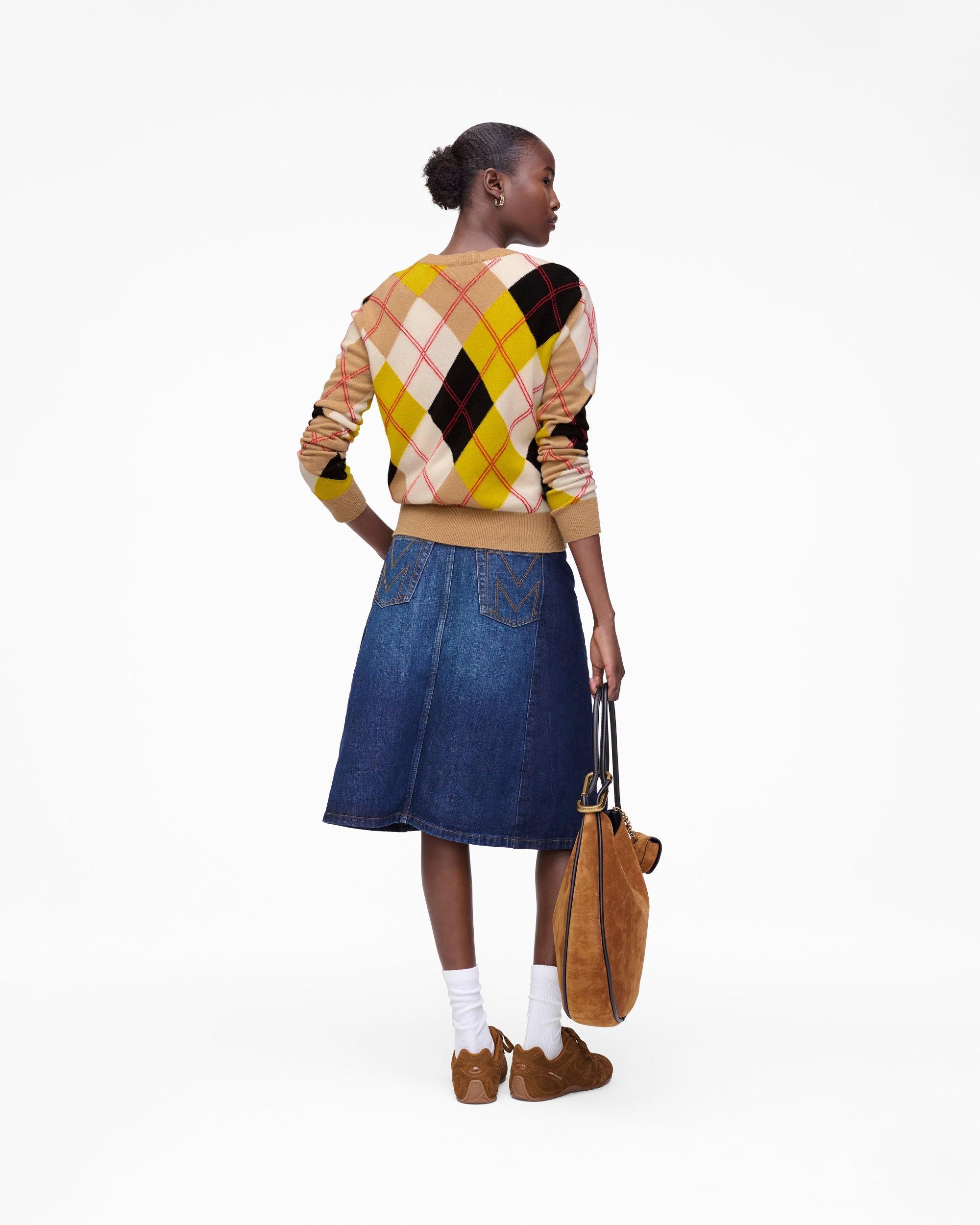 Preppy Daisy Argyle Crewneck Product Image