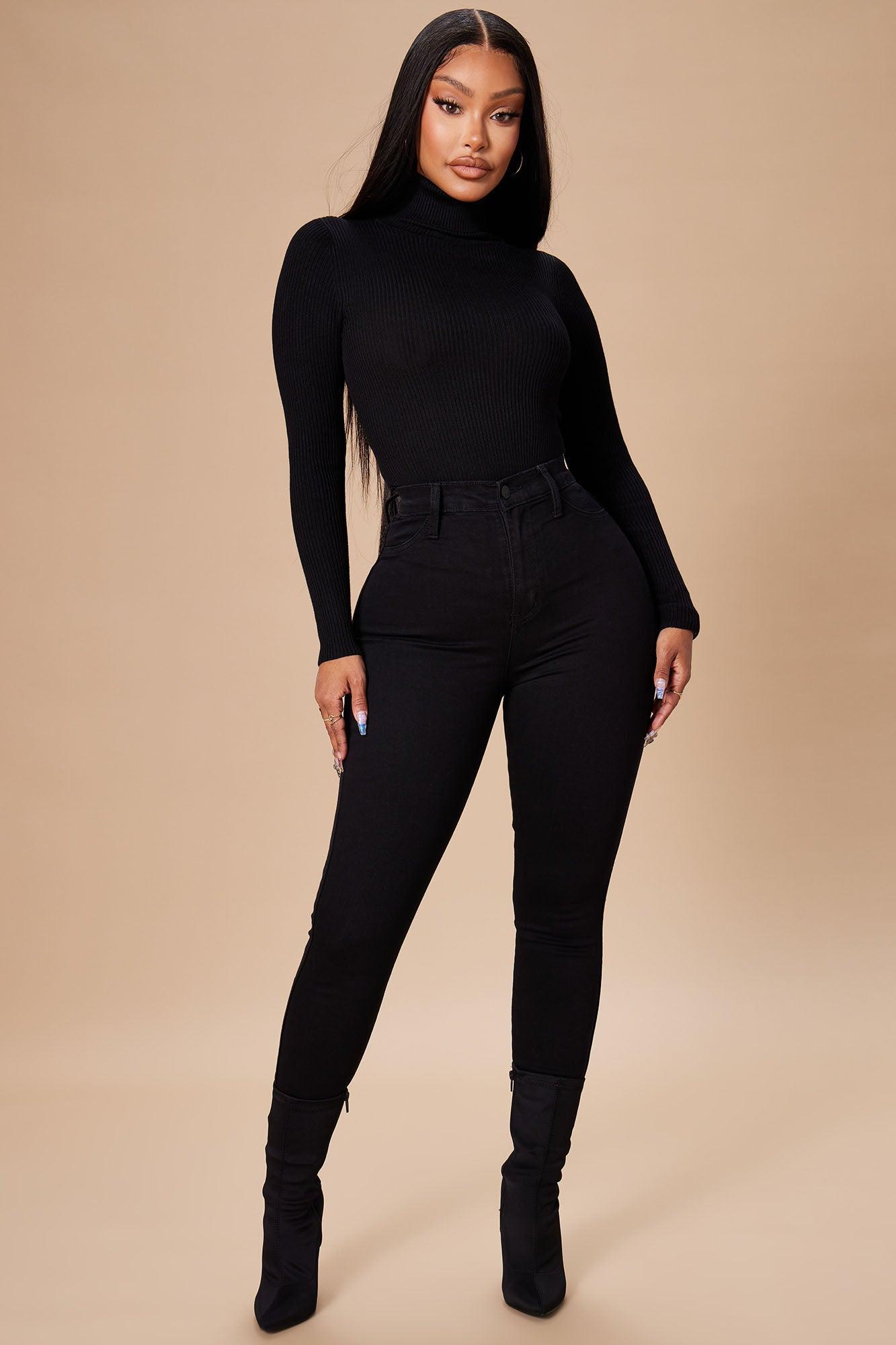 Tara Turtle Neck Sweater - Black Product Image
