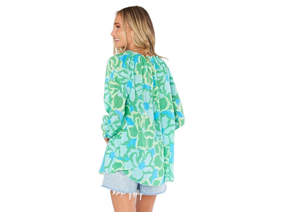 Show Me Your Mumu Margo Tunic (Abstract Poppy Multi) Women's Clothing Product Image