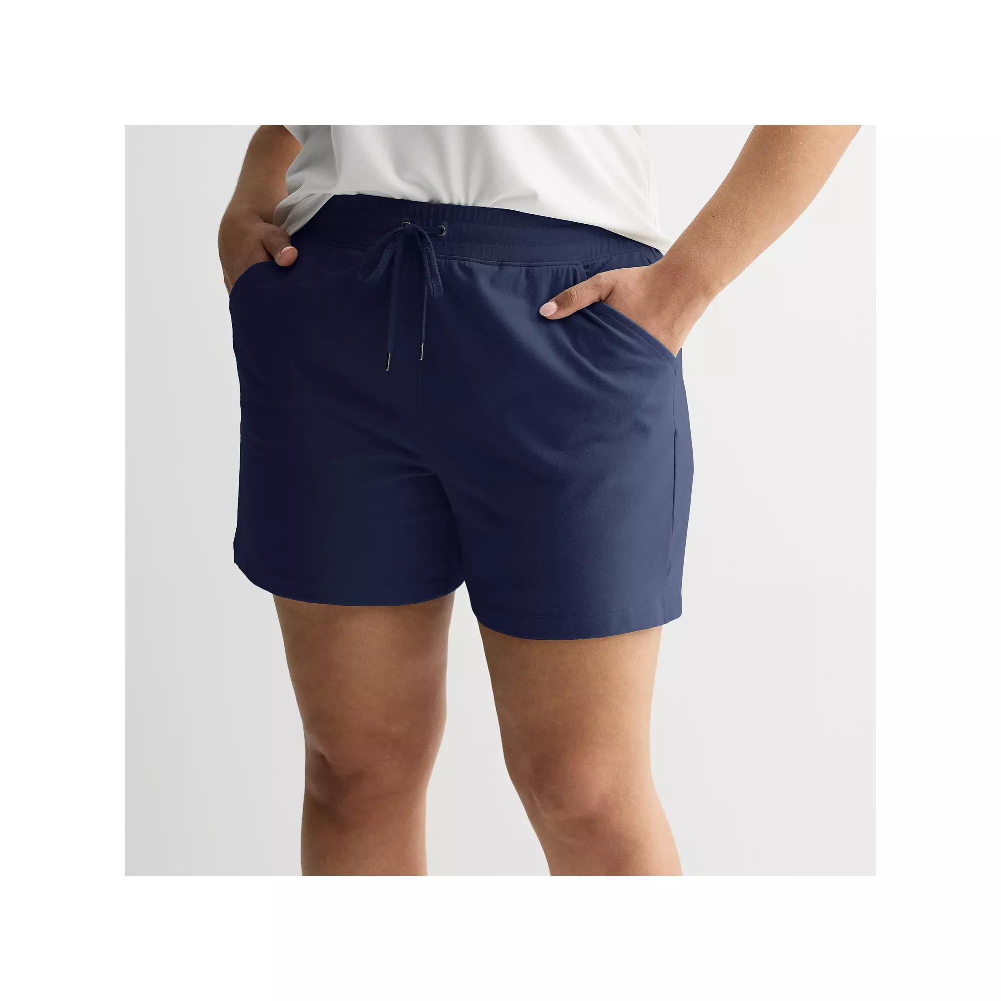 Plus Size Tek Gear® Essential Shorts, Women's, Size: 4XL, Mineral Black Product Image