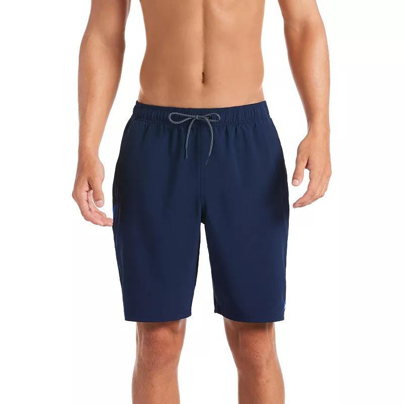 Mens Nike 9-in. Contend Swim Trunks Black Navy Product Image