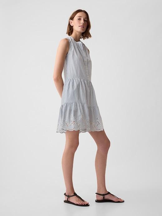 Eyelet Mini Shirtdress Product Image