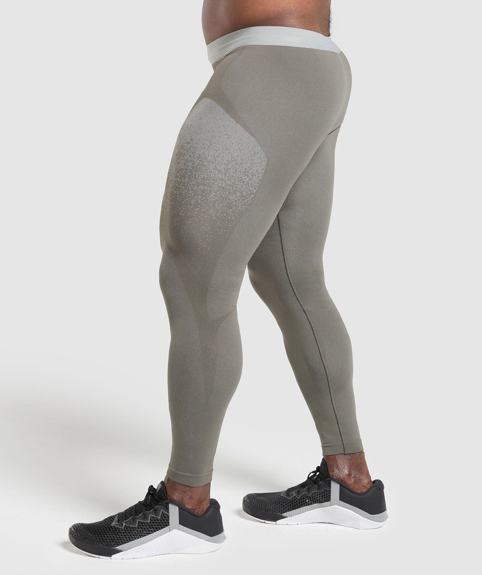 Gymshark Shadow Seamless Tights - Meteor Grey Male Product Image