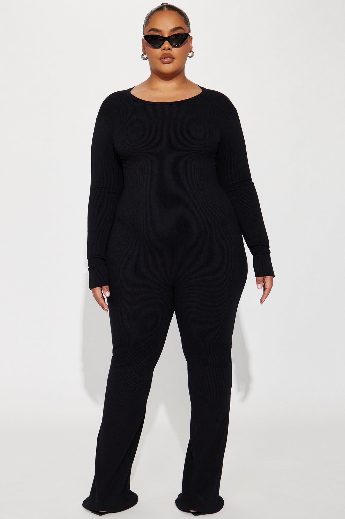 Maribel Snatched Flare Jumpsuit - Black Product Image