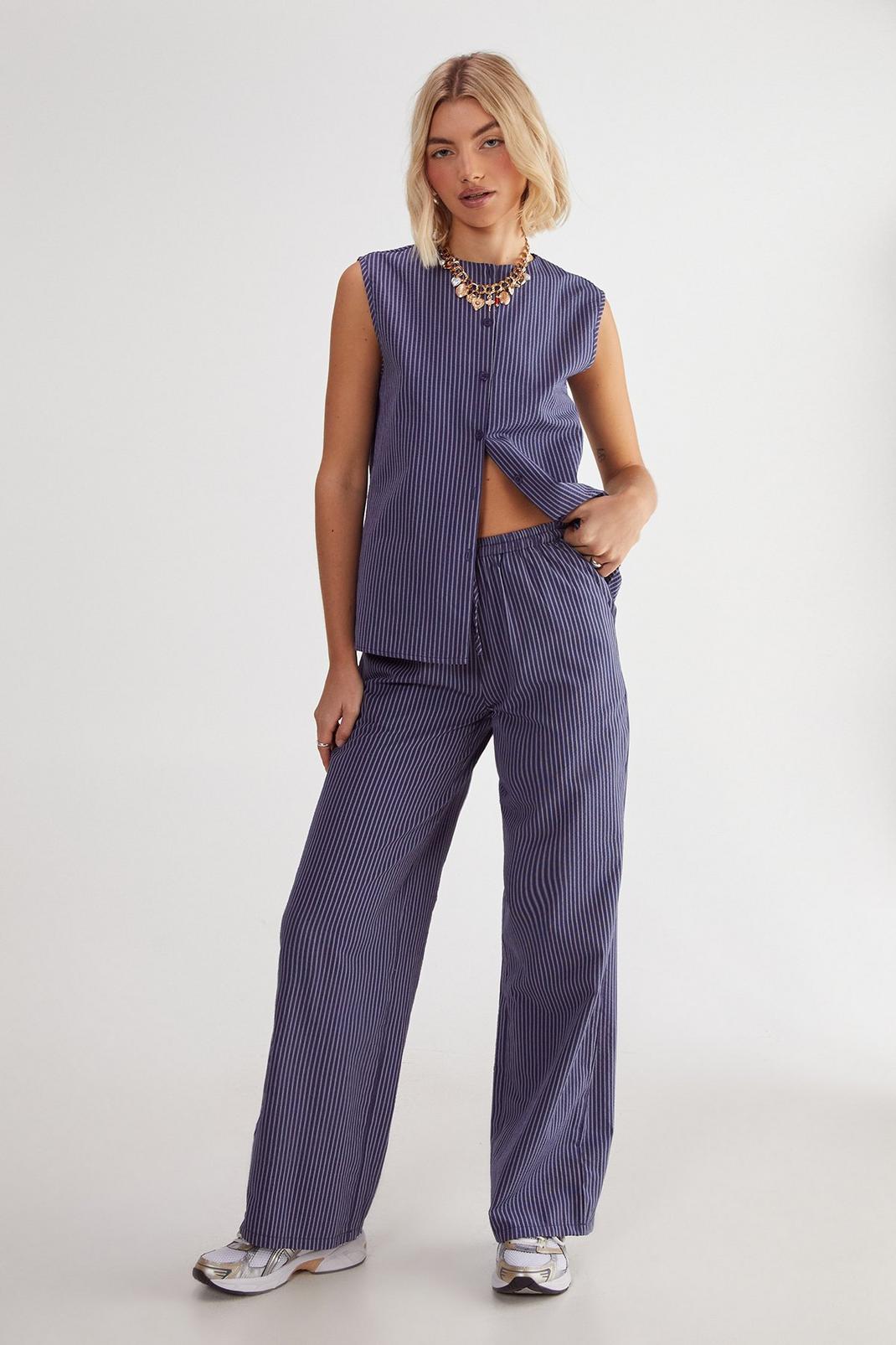 Stripe Straight Leg Pant Product Image