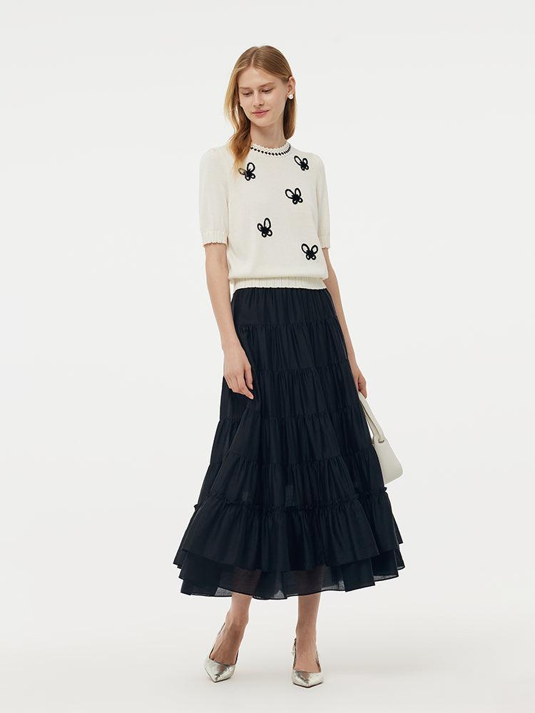 Tencel Butterfly Women Knit Top Product Image