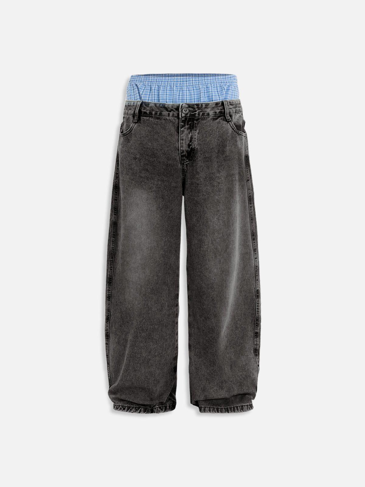 Aelfric Eden Double Waist  Baggy Jeans Product Image