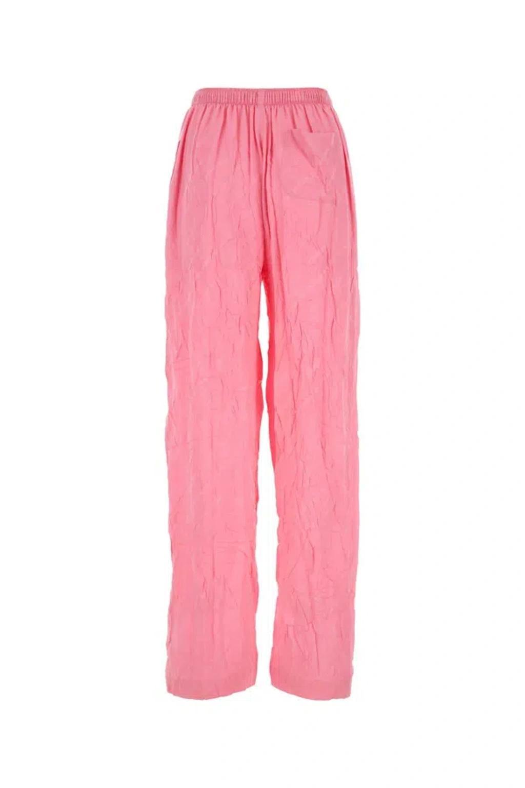 BALENCIAGA Elegant Silk Pyjama Pant For Women In Pink Product Image